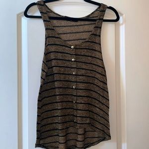 Knit striped tank